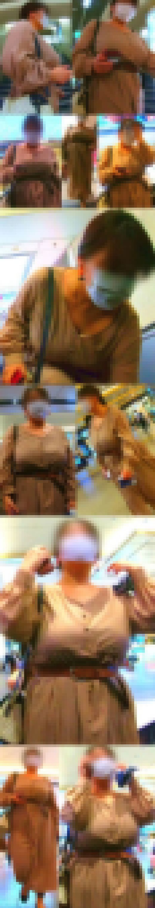 重量感ある爆乳のタプタプっぷりから目が離せないお姉さんに密着取材でございます。　サンプル画像1