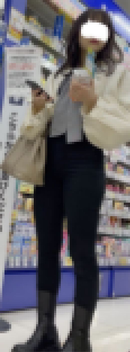 101 黒スキニーのエロすぎる美女大学生　サンプル画像3