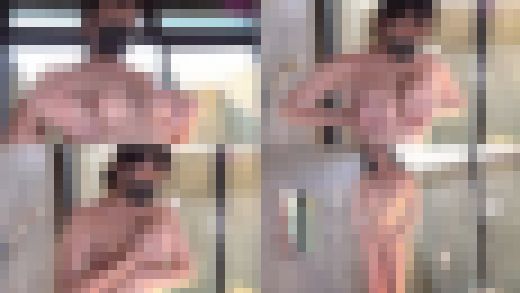 巨乳娘の露天風呂入浴・温泉女子ひとり旅（2）シャワーシーン、自分でエッチな乳首弄り編　サンプル画像2