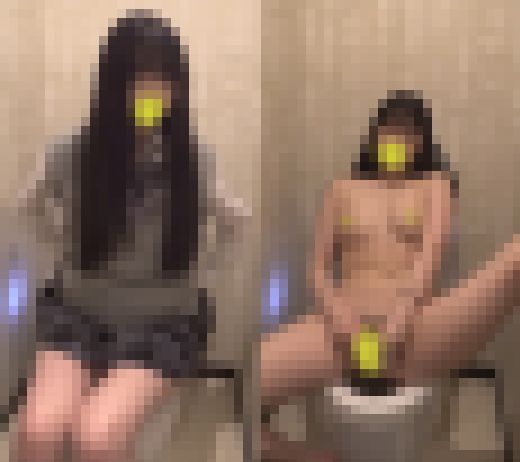 デパートのトイレでこっそりオナニーしちゃうJK105　サンプル画像1