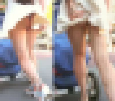 【フルHD】風チラ！スカートが舞い上がりまくって　サンプル画像1