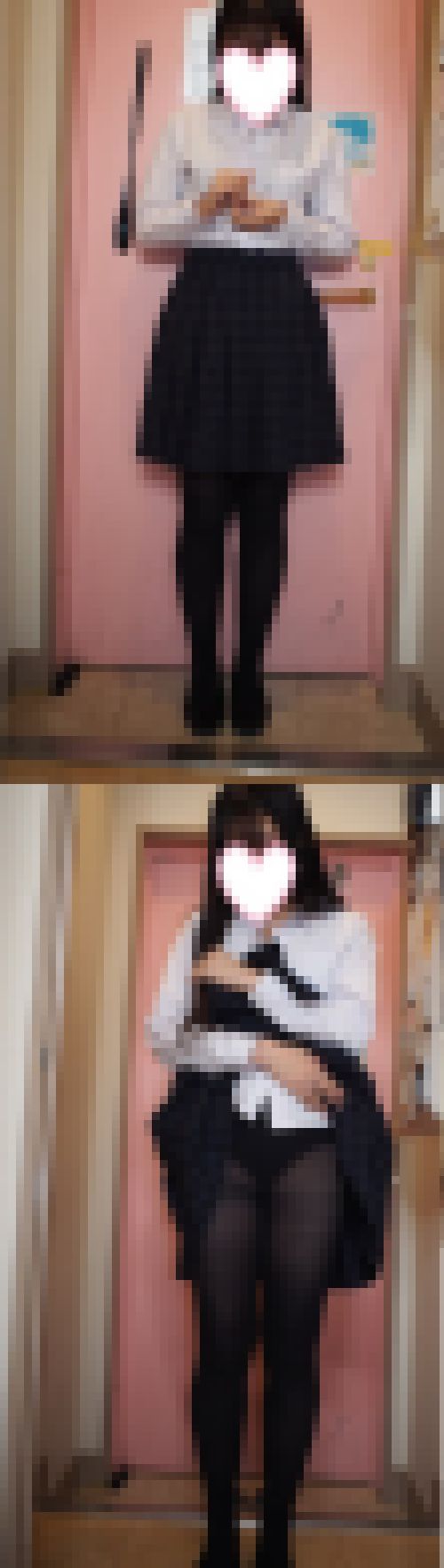 カワイ子ちゃん💛10代の学生さん💛⑦(制服+肌色スト+黒タイツ)100枚 サンプル画像2