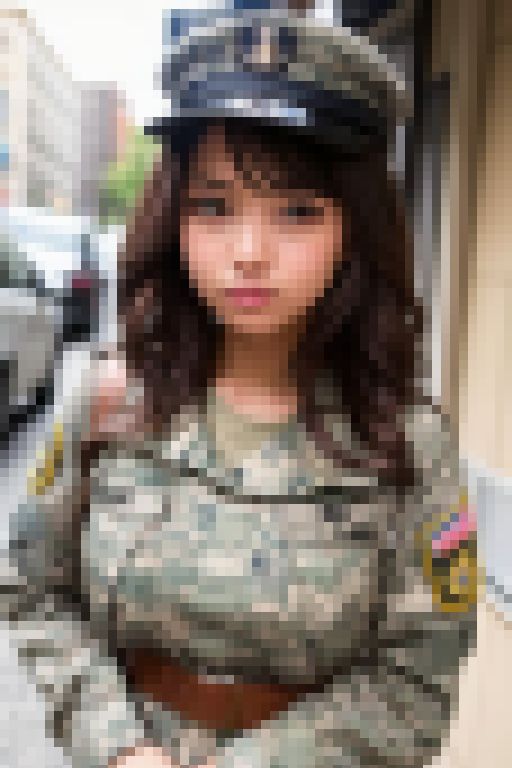 【AI画像】ミリタリー（軍服）　サンプル画像1
