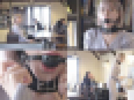 【Hカップ従順ペット】カフェ店内で露出オナニー→猫耳コスプレ8発ぶっかけ乱交SEX→白濁ザー汁メイクで繁華街を顔射ウォーク【個撮　サンプル画像1