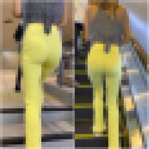 「強烈なリブパンツスタイルのモデル達(2名)」 サンプル画像2