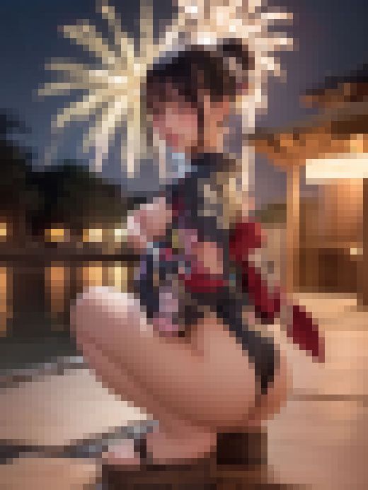 【神尻】花火大会で露出!色気の妹!【1920x2560超高解像度】 サンプル画像2