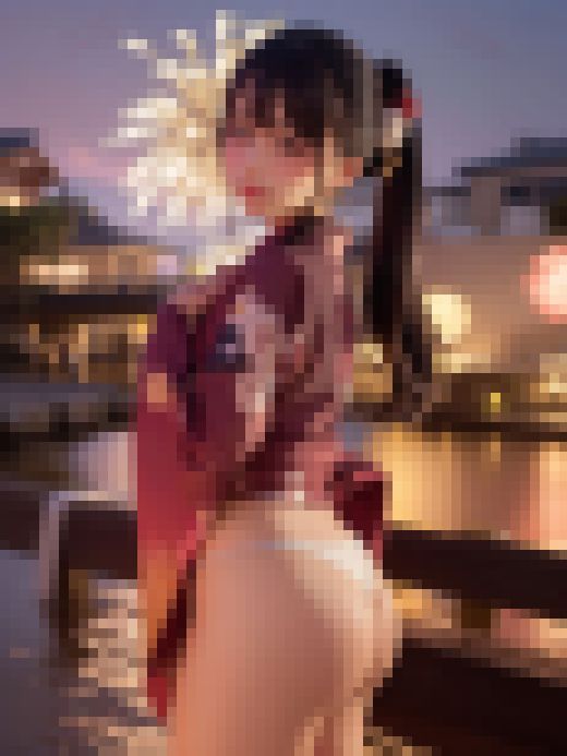 【神尻】花火大会で露出!色気の妹!【1920x2560超高解像度】 サンプル画像3