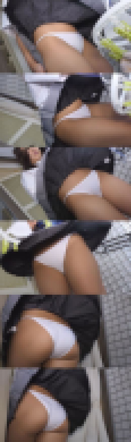 超高画質FHD動画 おーモーレツ!爆風パンもろJ●ちゃん 食い込み白パンティ丸見え　サンプル画像3