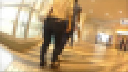 むっちむちデニムエスカレーター上がる サンプル画像2