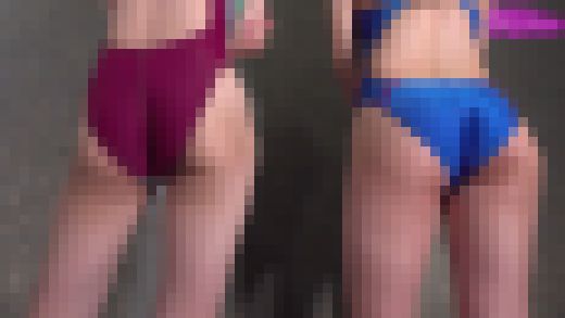 尻フェチ男が撮った、クイコミ競泳水着で素人フェチ個撮(1)直立尻ドアップ、デカ尻クイコミ直し サンプル画像3