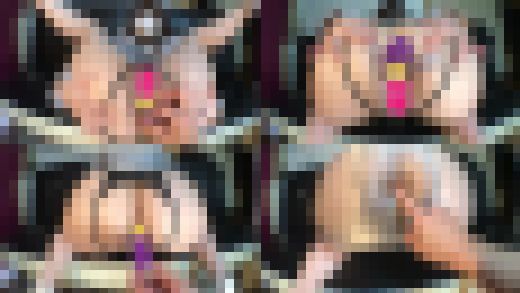 ♥双頭ディルド♡×♥アナルバイブ♡ひりだしイキッ♥ミニスカストッパー　サンプル画像3