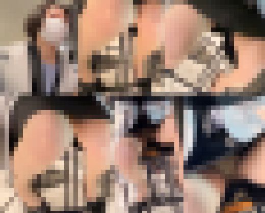 慕ってくれている後輩OLのストッキング越しのエロパンティー サンプル画像2