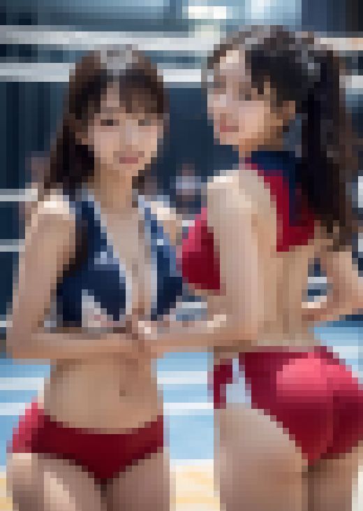 けしからんバレーボール女子 ～笑顔で球遊び～　サンプル画像1