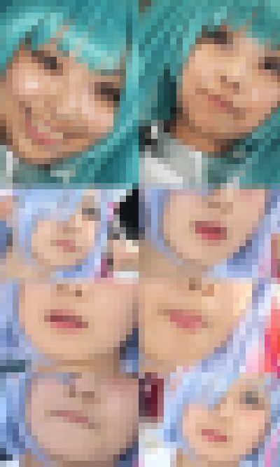 コスプレイヤーの顔面アップ020　サンプル画像1