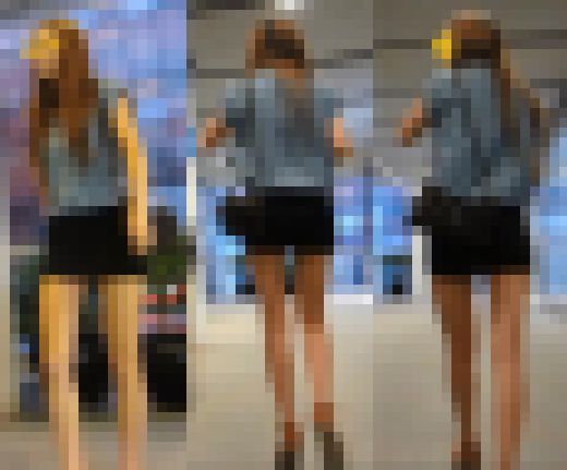 【スレンダーお姉さんを撮ってやろうと思ったら同業者も盗撮！？】　サンプル画像1
