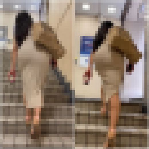 「ヒップの膨らみを強調させた洋服を着たOL３達(3名)」　サンプル画像2