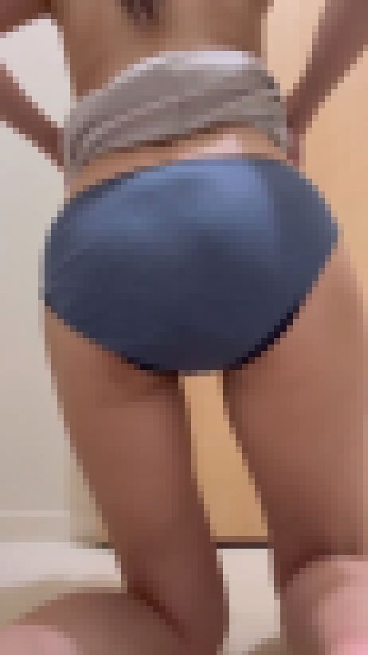 019染み付きボーダー柄パンツ脱ぎから汁付きのクロッチ サンプル画像2