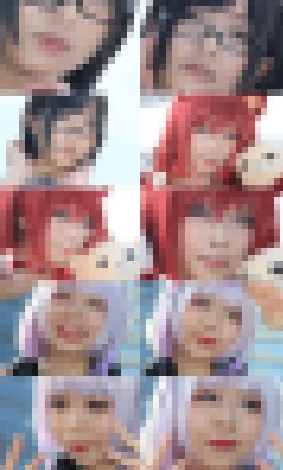 コスプレイヤーの顔面アップ068 サンプル画像1
