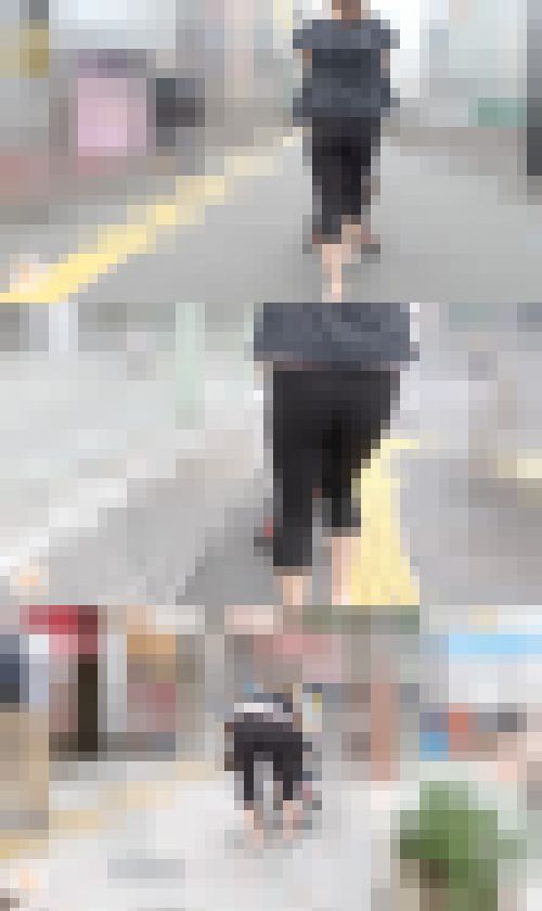 【FHD高画質】 ランチ時の突き出し黒ヨガパン サンプル画像1