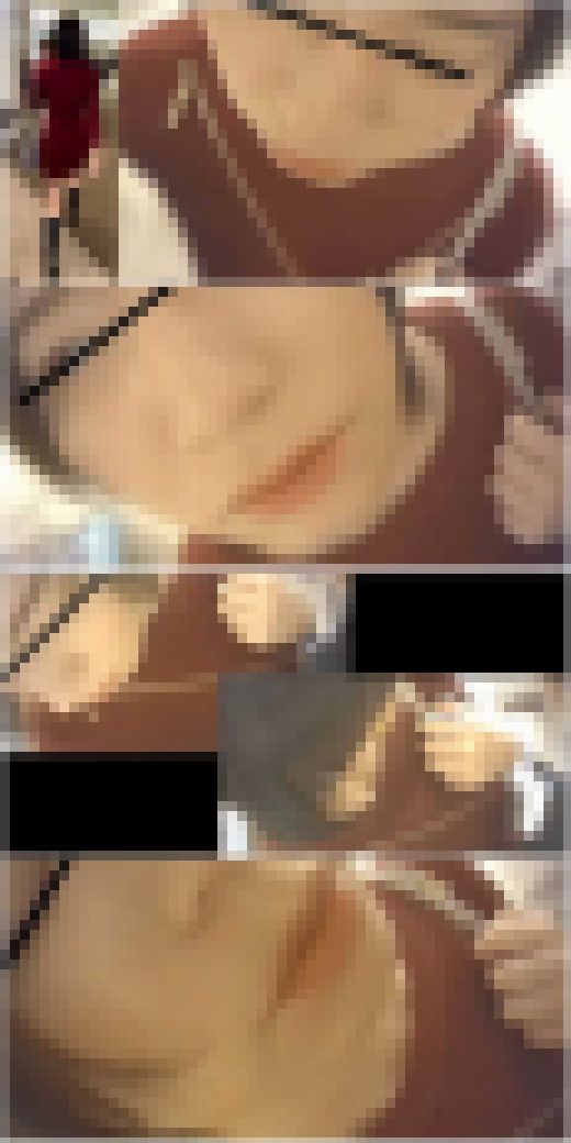 鉄道通勤の闇#4 真っ赤なワンピのモデル系お姉　サンプル画像1