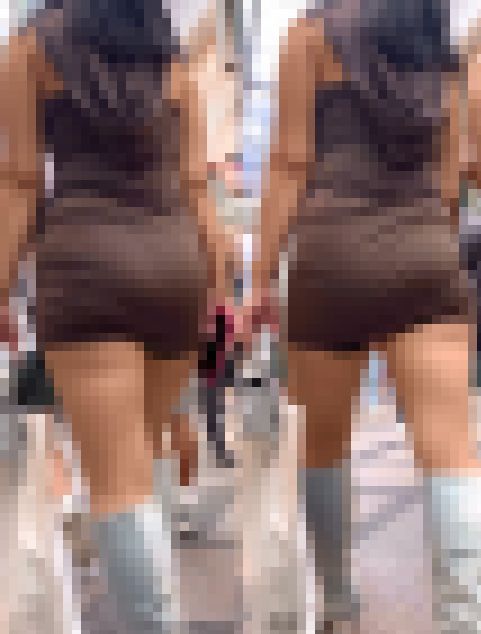 ムチムチミニスカート美女 サンプル画像1