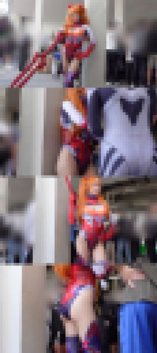 ドスケベコスプレイベント・レポート~サイズ違いで股間が露出寸前…エ〇ァ・アス〇のハイレグレオタード~ サンプル画像3