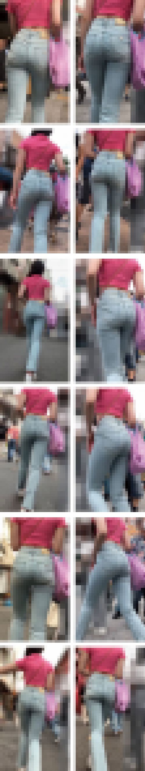 Fad11@GUESSフレアデニム『ゲスい！GUESS過ぎる！激クビレコークボトル丸出しパンティーライン！』　サンプル画像1