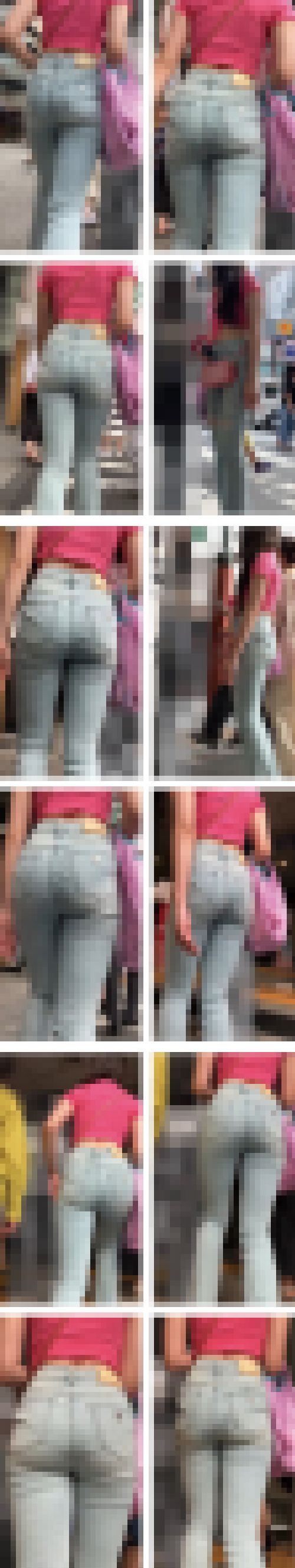 Fad11@GUESSフレアデニム『ゲスい！GUESS過ぎる！激クビレコークボトル丸出しパンティーライン！』　サンプル画像3