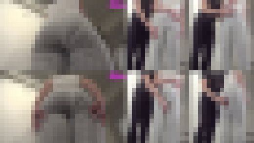 巨乳セクハラ試着室(4)パン線スケスケなピタパンの鼠径部クイコミ、むっちりデカ尻弄り サンプル画像2