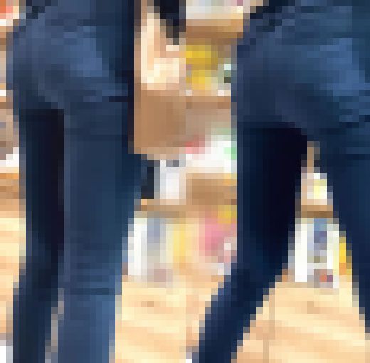 長身スリムで脚長すぎ 超絶モデル体型美女のぴっちり紺スキニー【街中風景081】　サンプル画像3