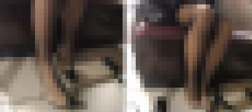 【動画】黒ストッキングのショッピング客25　サンプル画像1