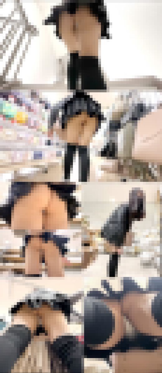 生々しい尻肉を持つ今時激カワニーハイTバック女子を追いかけ回す【前編】　サンプル画像1