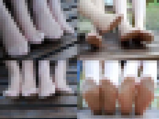 納豆とお酢のコラボ、隠し味は爪の垢!美人事務員お二人のリアル臭!パンスト編・3【個撮】 サンプル画像1