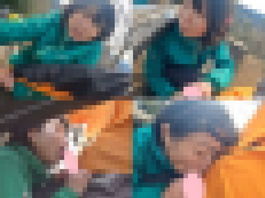 あどけなさの残る童顔エロケツ女子が野外エッチのフラグを立ててくれたので遠慮なく自然の中で青カンＳＥＸ楽しんだ【個撮】　サンプル画像1