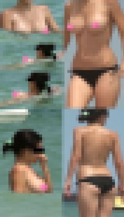 【2本セット品】海水浴場で突然ブラを外して SET9 乳揺れ巨乳 サンプル画像1