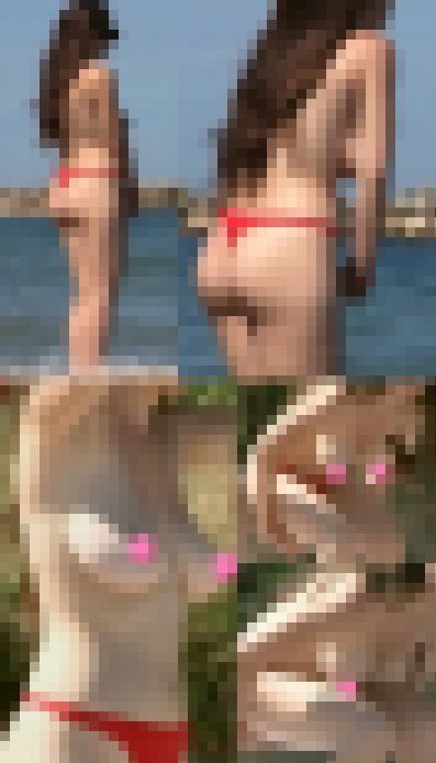 【2本セット品】海水浴場で突然ブラを外して SET9 乳揺れ巨乳 サンプル画像2
