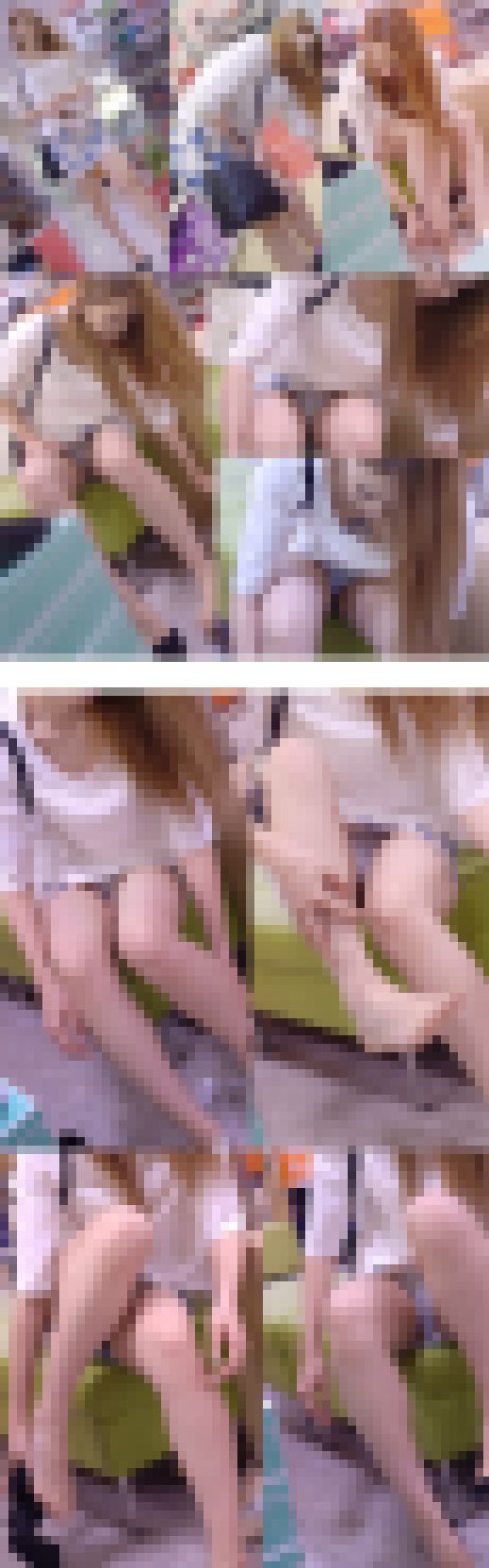 ゆるゆる胸元からモロパイぽろりの無防備エロ美女パンチラ盗撮　サンプル画像2