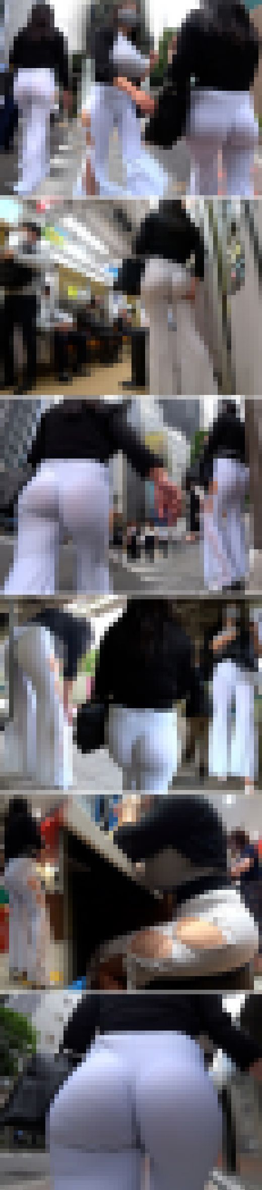 【超高画質】★透け透けフレアパンツの極み★全身ムッチムチなイイ女！某有名ベリーダンサーの私服姿が超激ヤバすぎたｗ　サンプル画像3