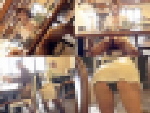 Ｇカップむっちりおっぱいの大人ギャル風俗嬢とマッチングしたのでカフェでゲリラ露出！我慢できず店内トイレＳＥＸ後はヤリ部屋で３発射　サンプル画像1