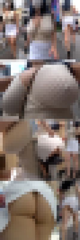 【ノーブラ勃起乳首】バスト100cmオーバーのグラマラス爆乳美女♪大胆に見せつけるデカ乳とデカ尻がかなりヤバい!!　サンプル画像3