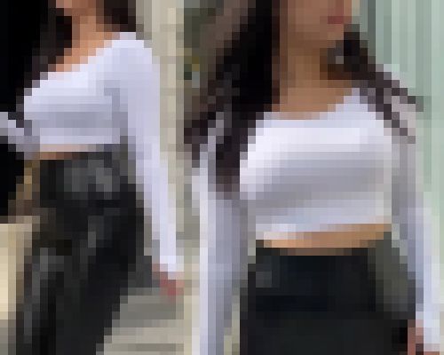 【高画質】爆乳！巨乳とレザーパンツの巨尻　サンプル画像1