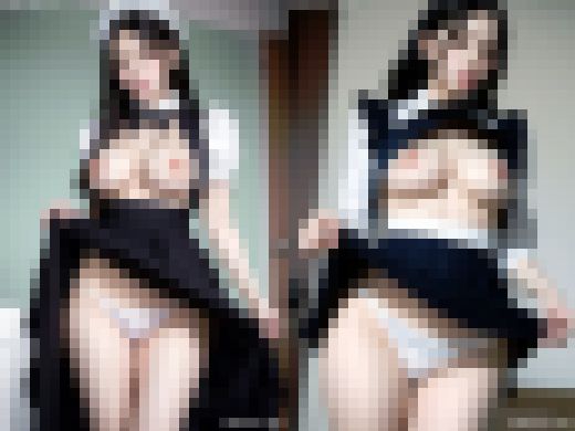 【オナニー音声付】メイドさんの巨乳おっぱいとパンチラ② サンプル画像1