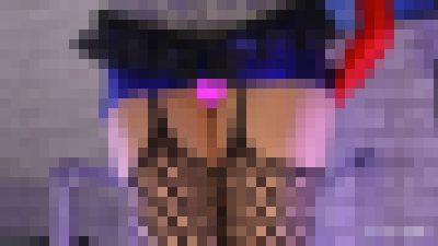 【正面観察】タイトミニ＆レース素材ハイレグTバック　サンプル画像2