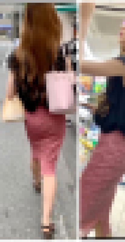 【OLシリーズ】超スレンダーで小尻の若いエロいOLの闊歩シーン！【163】　サンプル画像1