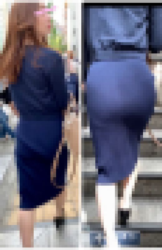 【OLシリーズ】スレンダー美女のエロいニットワンピースのエロ尻＆肉尻【165】　サンプル画像2