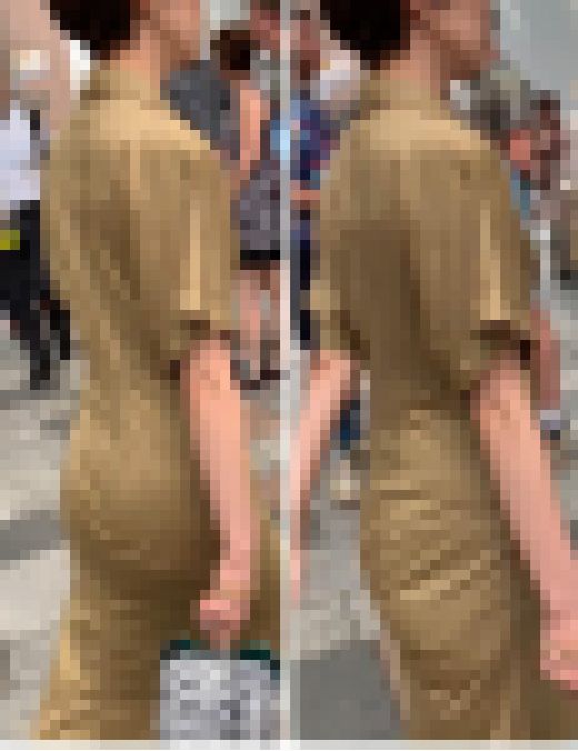 【OLシリーズ】出産でお尻がデカいエロい肉尻のフルバックパンティライン人妻【183】　サンプル画像1