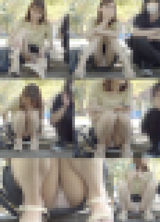 無防備な女の子無防備ぱいチラと開脚パンチラ盗撮　サンプル画像1