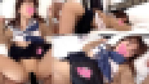 15時間着用【個人撮影】桃色×青のグラデーション柄パンツちゃんとの割り切り映像_初めての割り切りで勝負下着着用してくれました。　サンプル画像3