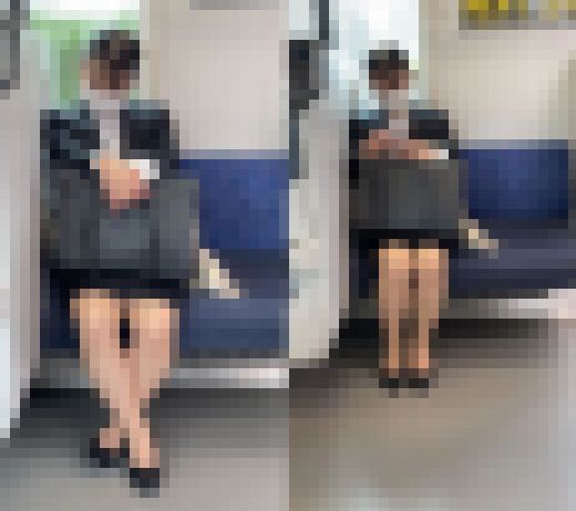 リクルートスーツを着た細身の就活女子を思う存分盗撮 サンプル画像1
