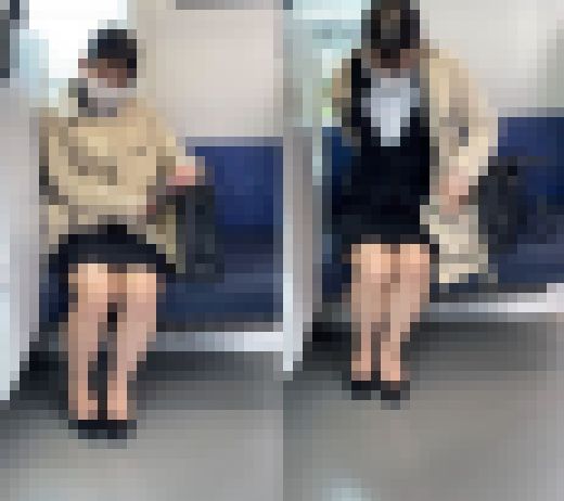 リクルートスーツを着た細身の就活女子を思う存分盗撮 サンプル画像2